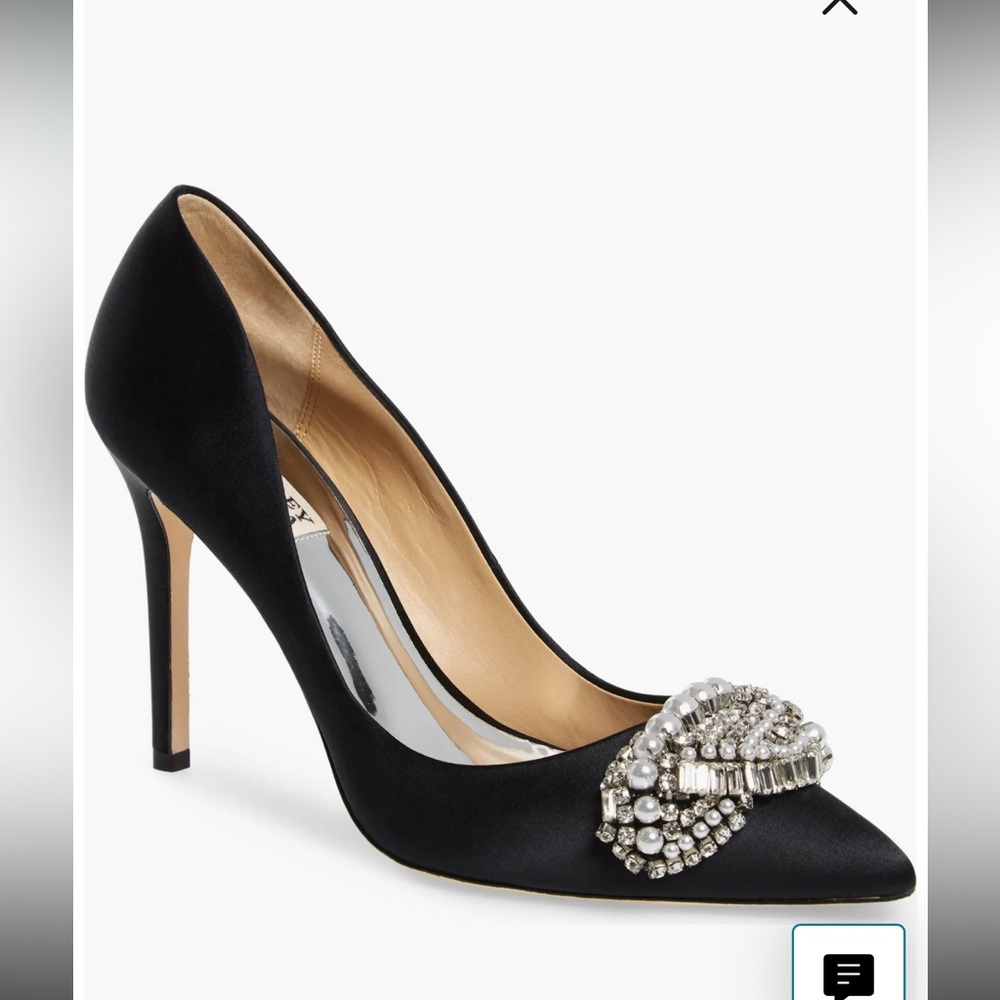 Women's Olga Embellished Pointed-toe Pumps In Black Satin